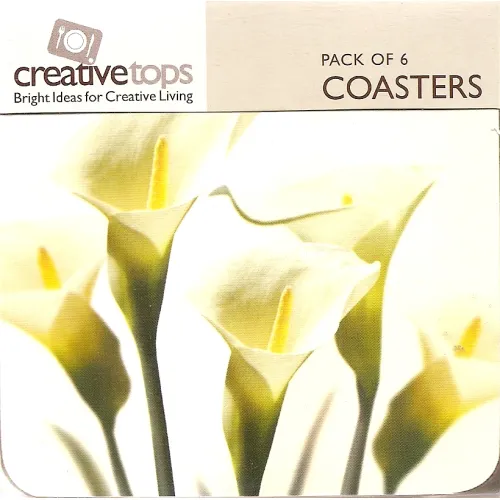 Glas onderzetters bloem